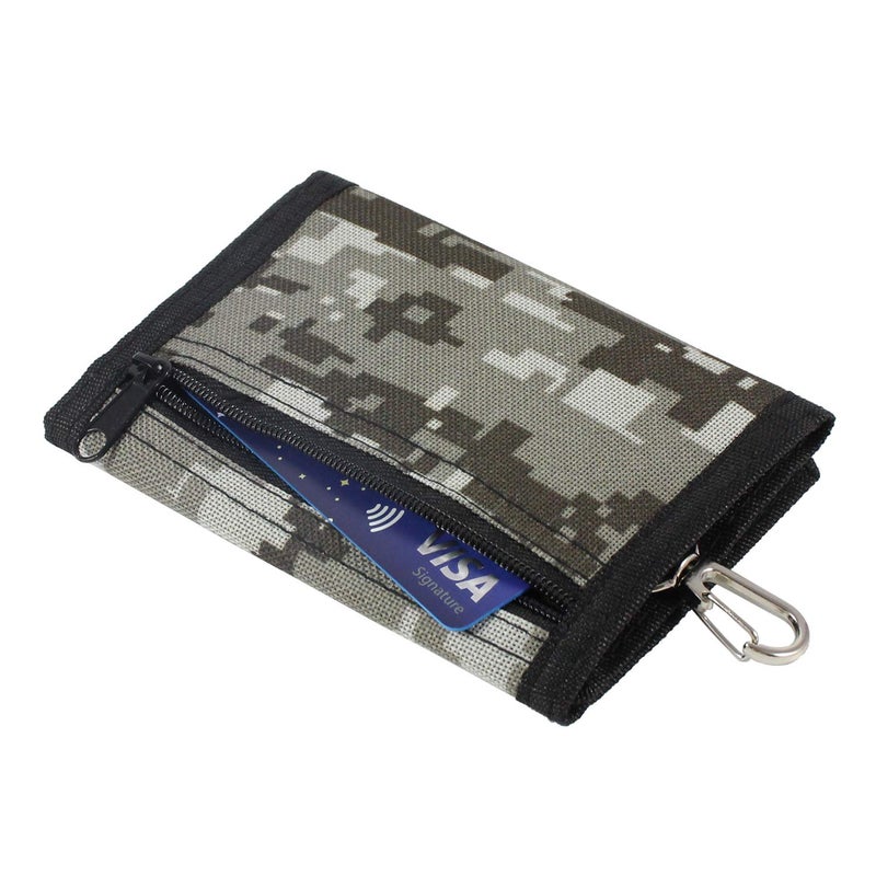 JONYEE Kids Wallet for Boys and Girls, Novelty Wallet for Boys Ages 5-7, Camo Teen Wallet for Kids Birthday Gifts (Dark Grey Mosaic) - Image 4
